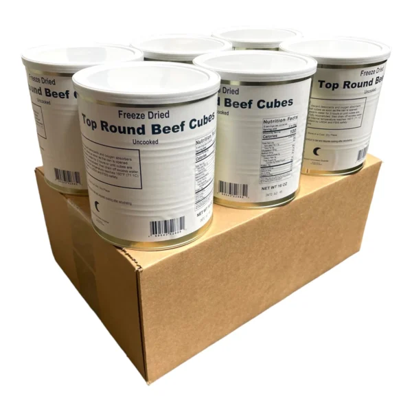 Freeze Dried Top Round Beef Cubes