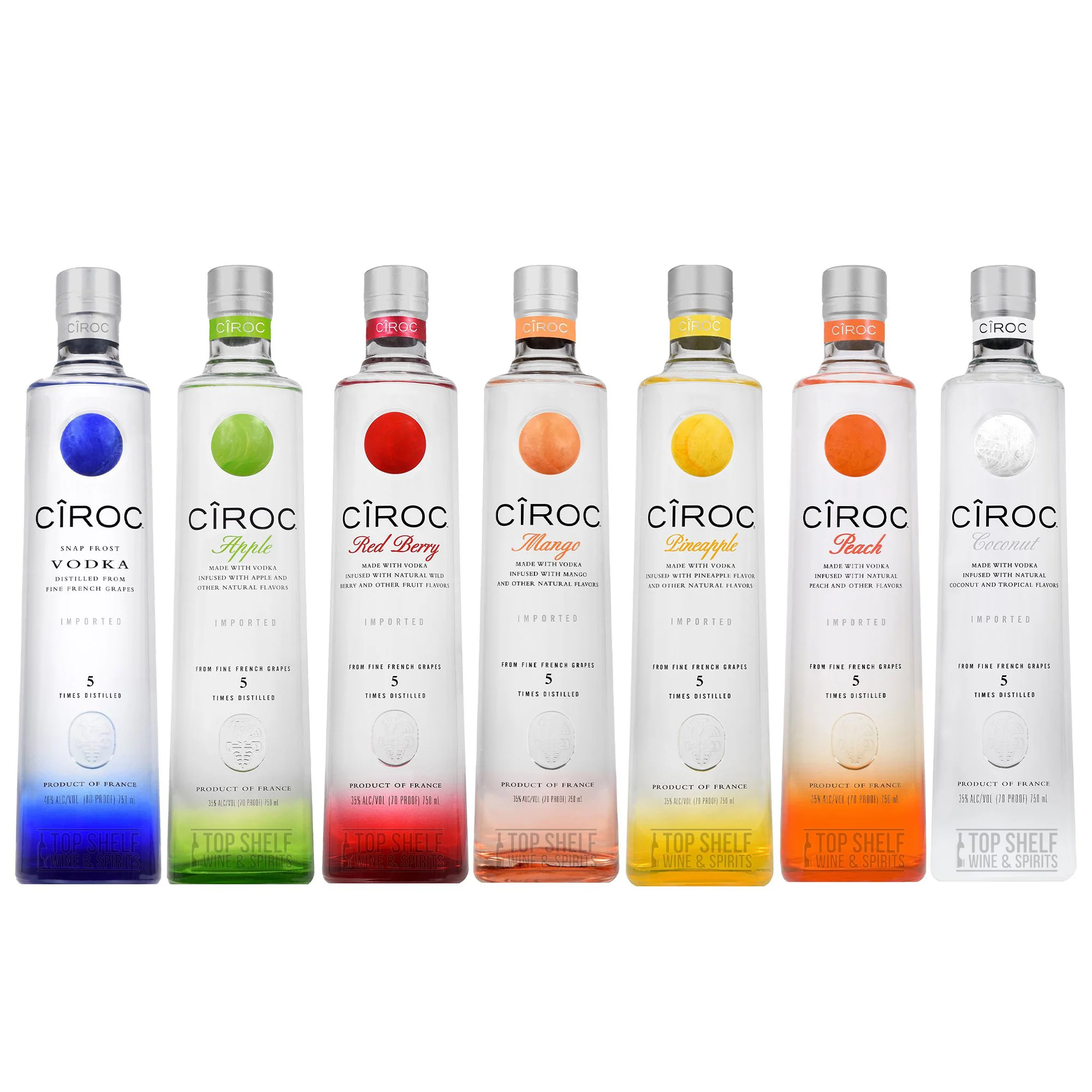 All Ciroc flavors