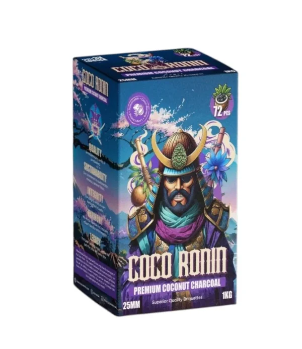 COCO RONIN PREMIUM COCONUT CHARCOAL - 25MM