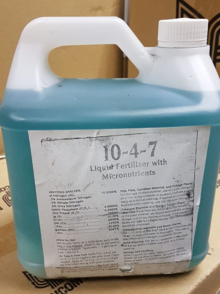 Liquid Fertilizer 10-4-7+Te (4 ltr)