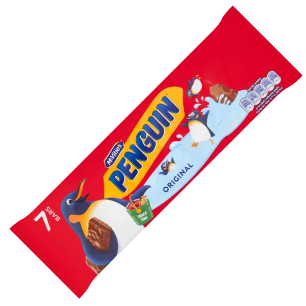 British McVitie's Penguin Biscuit Bars 7 Pack