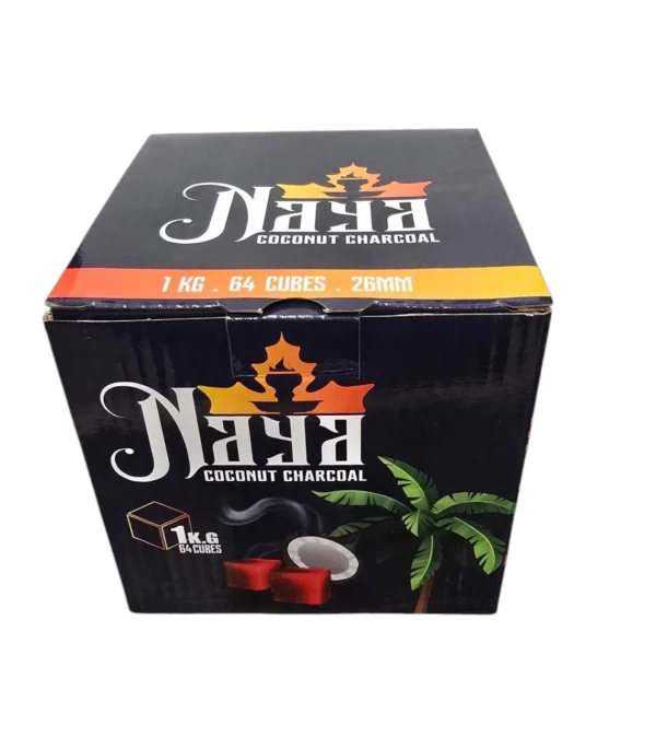 NAYA COCONUT CHARCOAL CUBES - 64 pcs