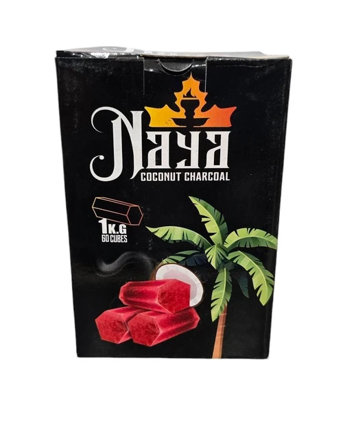 NAYA COCONUT CHARCOAL HEXAGON - 60 PCS