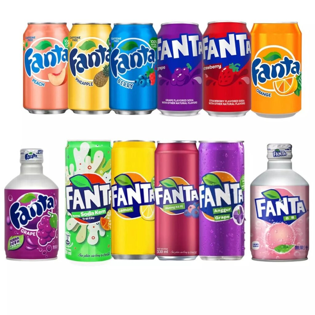 Fanta Fruit Flavoured Soft Drinks - Various Flavours & Sizes